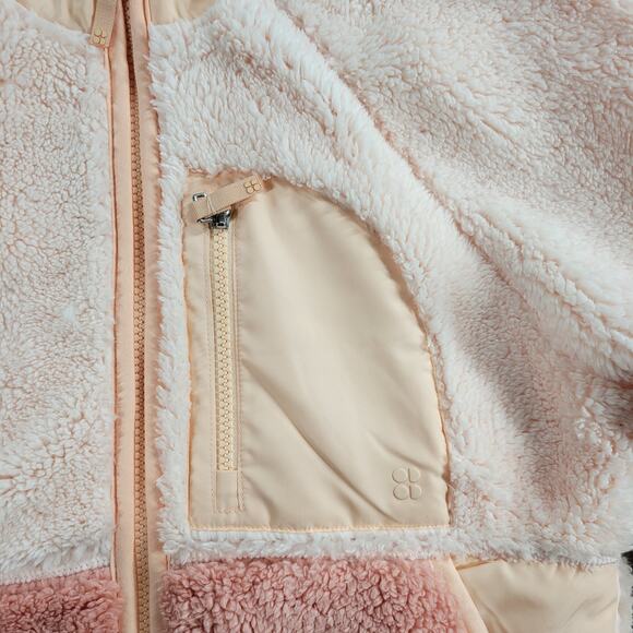 Sweaty Betty Womens Jacket 4 Tulle Pink Soft Touch Pennine Zip Through Fleece NW - Picture 9 of 16